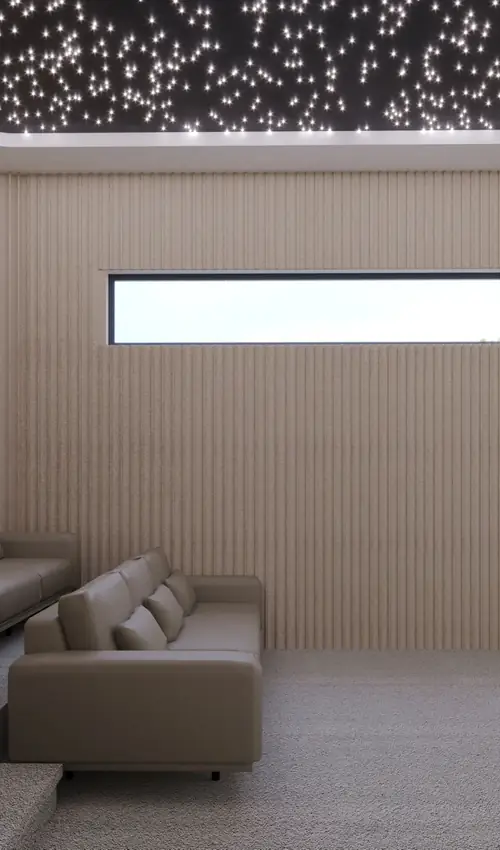 Sutton — detail of the completed interior